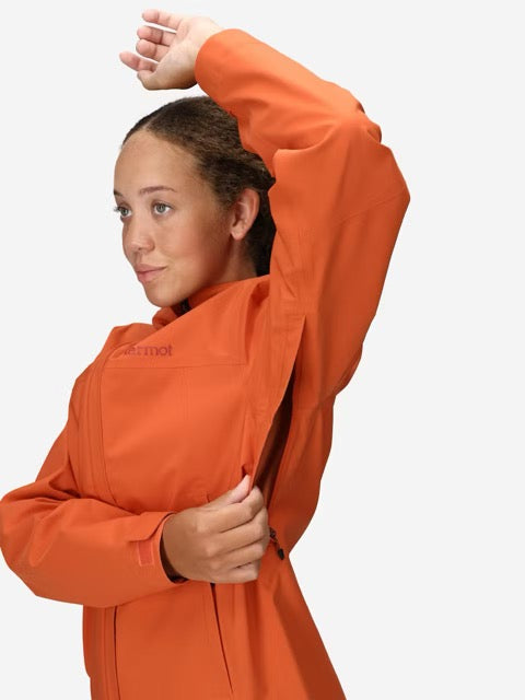 Marmot Womens PreCip Eco Pro Rain Jacket - Ginger Blossom