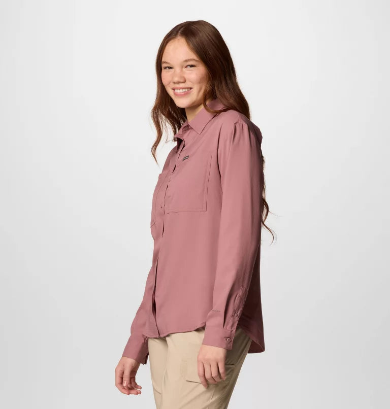 Columbia Womens Silver Ridge Utility Long Sleeve Shirt - Fig