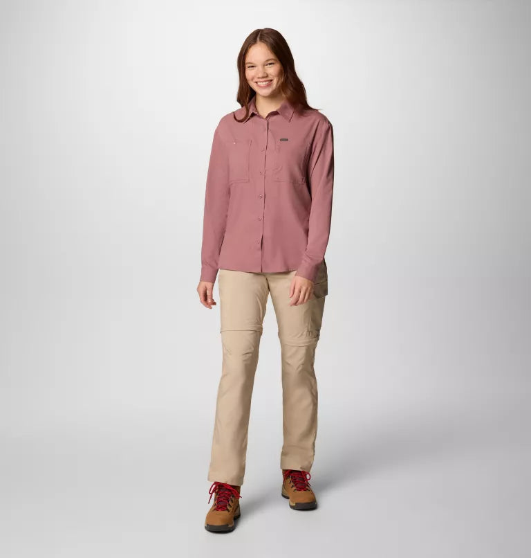 Columbia Womens Silver Ridge Utility Long Sleeve Shirt - Fig