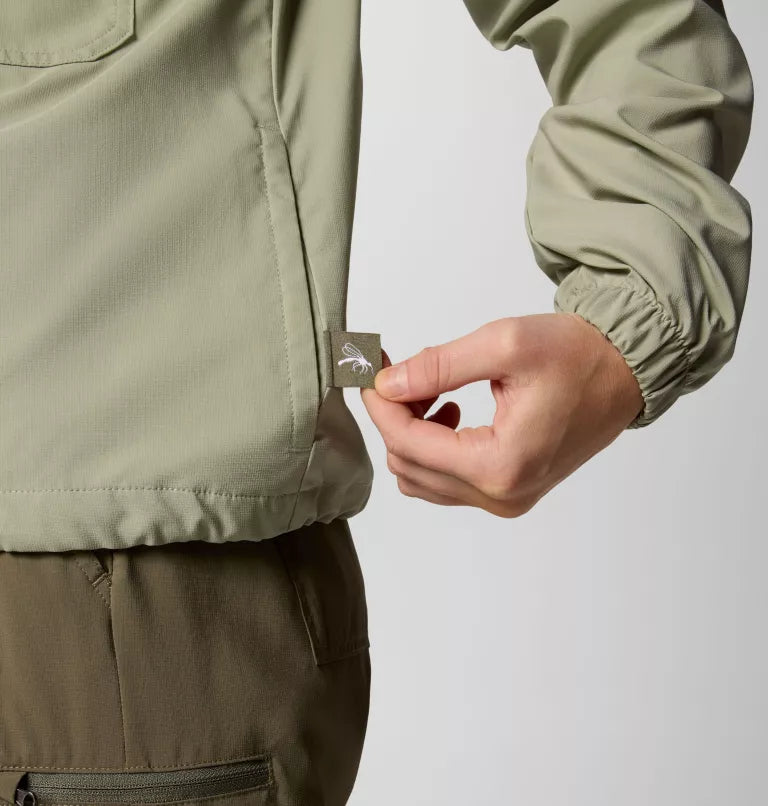 Columbia Womens Skien Valley Hooded Long Sleeve Shirt - Safari