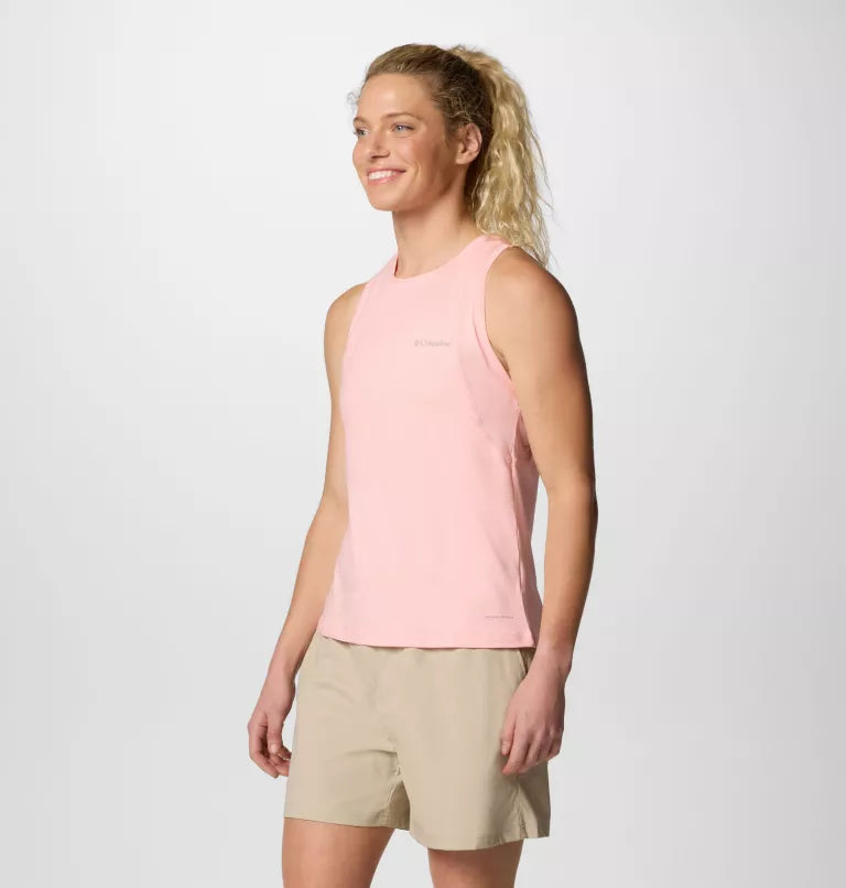 Columbia Womens Weekend Ascent Tank - Pink Sand