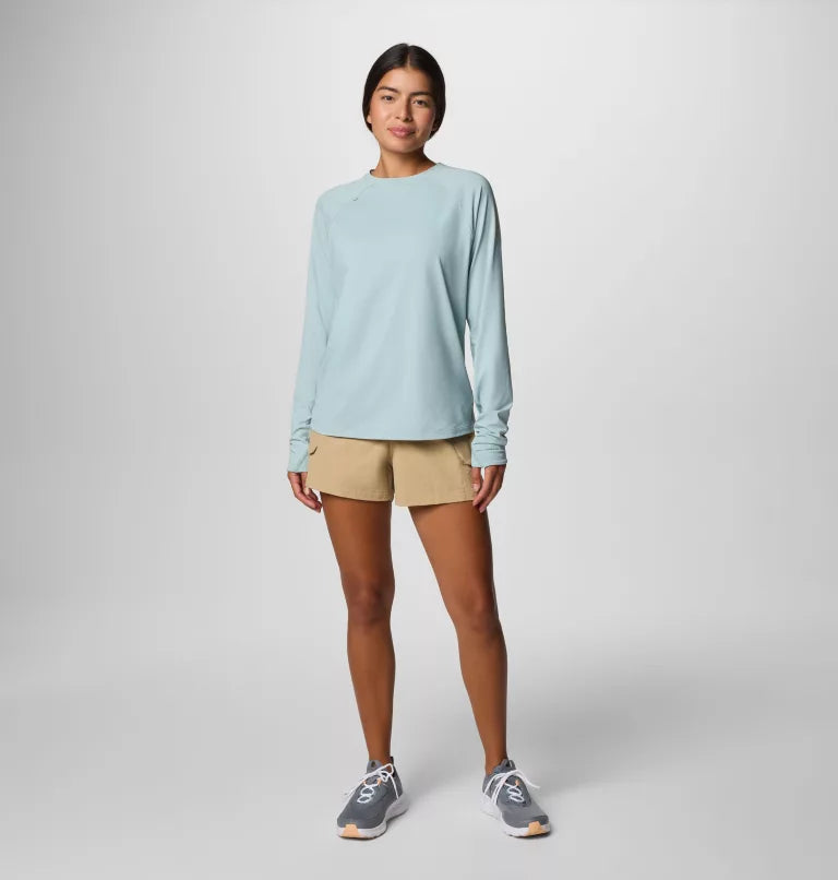 Columbia Womens Wild Cast Sun Shirt - Crushed Blue