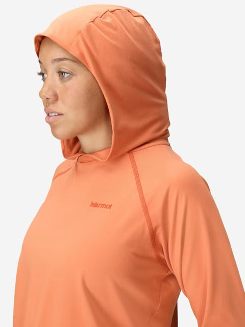 Marmot Womens Windridge Hoody UPF 50 - Pomelo