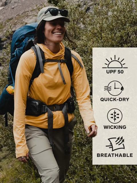 Marmot Womens Windridge Hoody UPF 50 - Pomelo