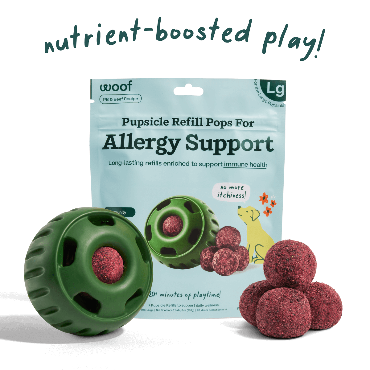 Woof Pet Allergy & Immunity Pops - Large Beef / / 7CT