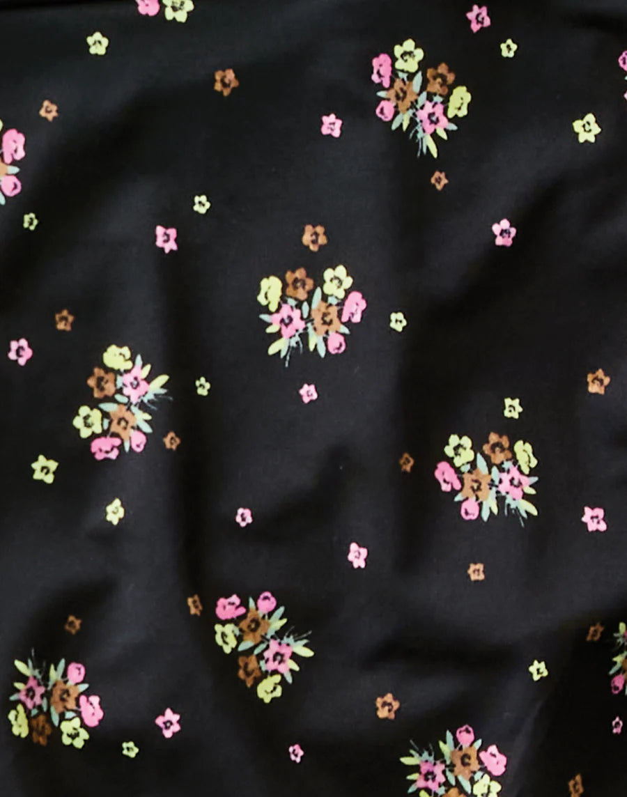 Carve Designs Tofino Swim Top - Black Floret