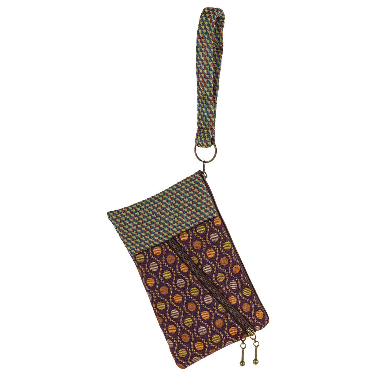 Maruca Beetle Wristlet Peacock wine