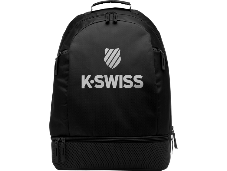 K Swiss Tennis Backpack Black silver