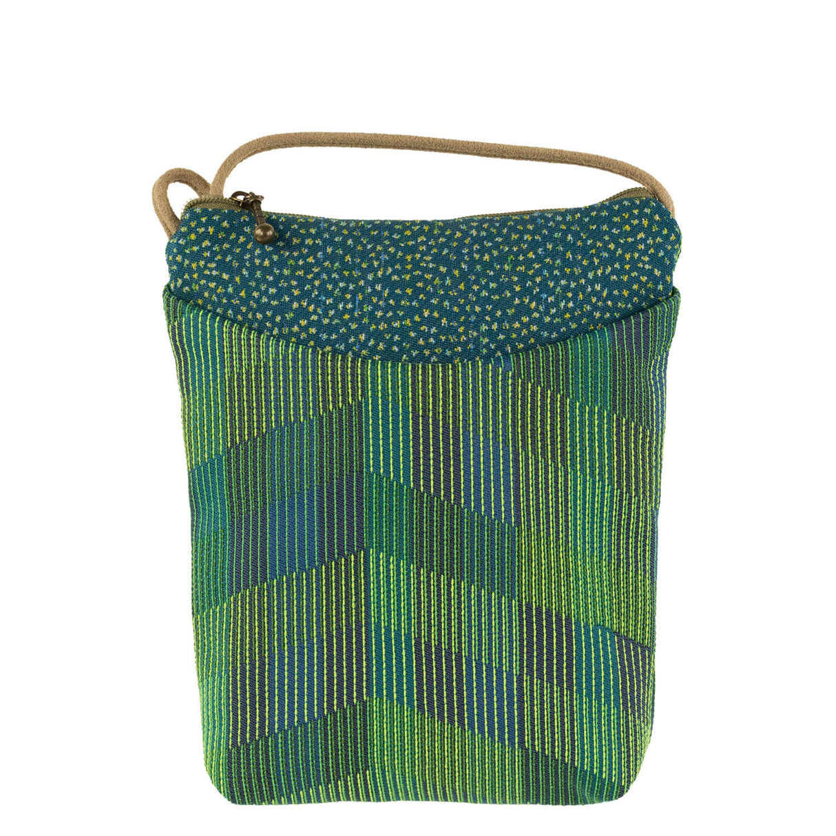 Maruca Busy Bee Crossbody Chevron green