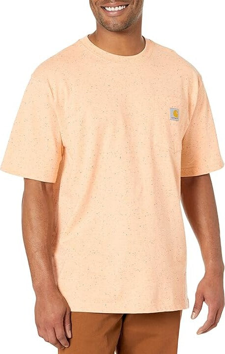 Carhartt Loose Fit Heavyweight Short-Sleeve Pocket T-Shirt - Pale Apricot Nep Pale Apricot Nep / / REG