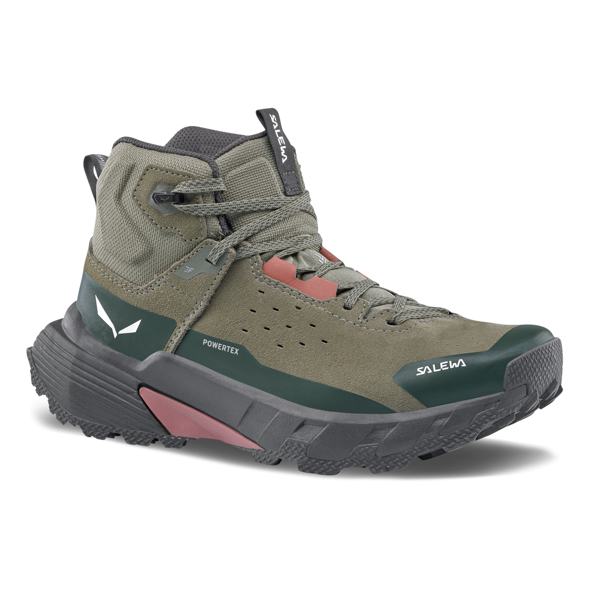 Salewa Boots Pedroc 2 Leather Mid Powertex Womens Fded grn/drk olive