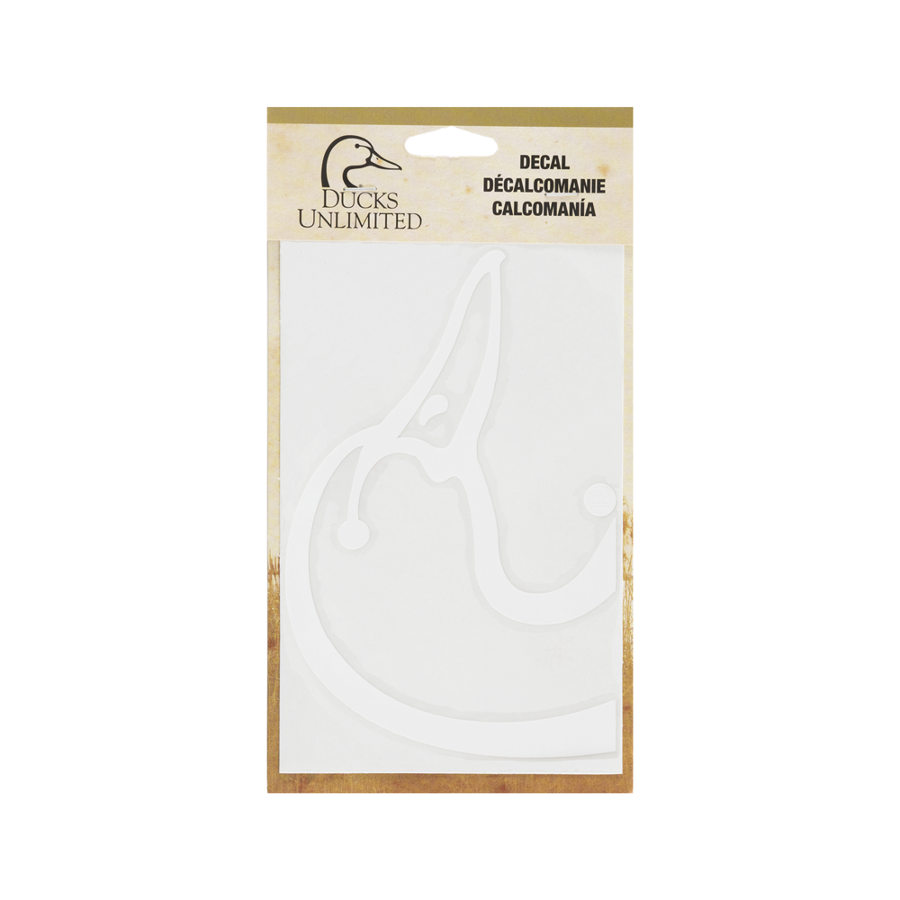 Ducks Unlimited 6-Inch Duckhead Sticker White