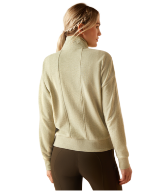 Ariat Friday Cotton 1/2 Zip Sweatshirt Heather Laurel Green / / Regular