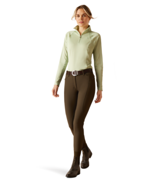 Ariat Sunstopper 3.0 1/4 Zip Baselayer Laurel Green / / Regular