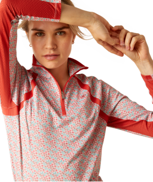 Ariat Sunstopper 3.0 1/4 Zip Baselayer Petals / / Regular