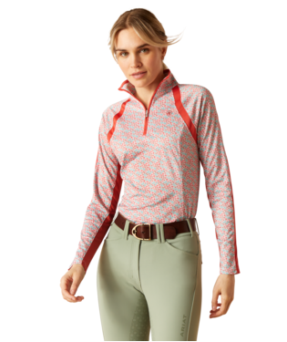 Ariat Sunstopper 3.0 1/4 Zip Baselayer Petals / / Regular