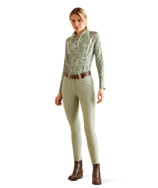 Ariat Sunstopper 3.0 1/4 Zip Baselayer Green Baroque / / Regular