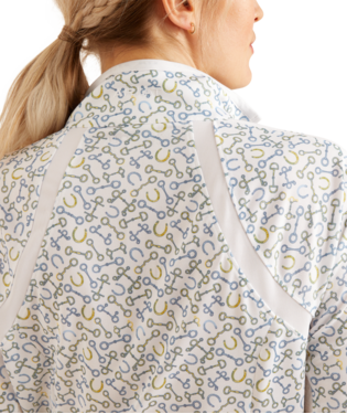 Ariat Sunstopper 3.0 1/4 Zip Baselayer White Bits / Shoes / / Regular