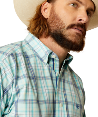 Ariat Pro Series Pete Classic Fit Shirt Blue Tint / / Regular