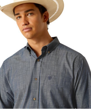 Ariat Patrick Classic Fit Shirt Blue Chambray / / Regular