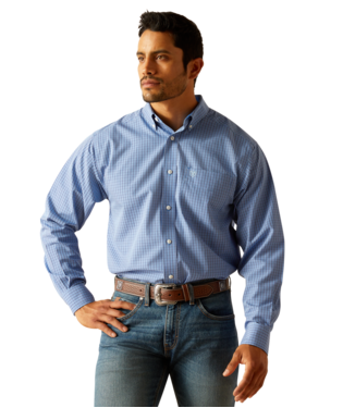 Ariat Wrinkle Free Rowan Classic Fit Shirt Regatta / / Regular