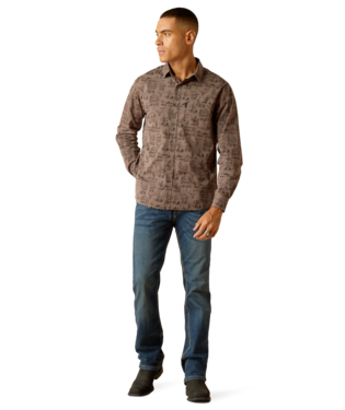 Ariat Matteo Stretch Modern Fit Shirt Eiffel Tower / / Regular