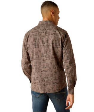 Ariat Matteo Stretch Modern Fit Shirt Eiffel Tower / / Regular