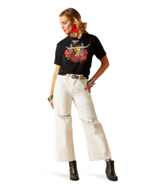 Ariat Steer Rodeo Quincy T-Shirt Black / / Regular