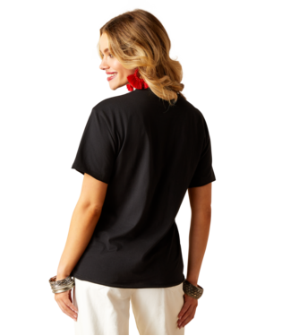 Ariat Steer Rodeo Quincy T-Shirt Black / / Regular