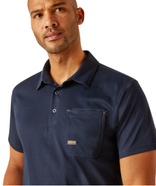 Ariat Rebar Foreman Polo Navy / / Regular