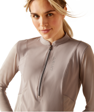 Ariat Breathe 1/4 Zip Baselayer Zinc / / Regular