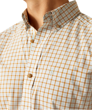 Ariat Pro Series Eli Fitted Shirt Turquoise / / Regular