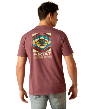 Ariat Serape Fill T-Shirt Burgundy Heather / / Regular