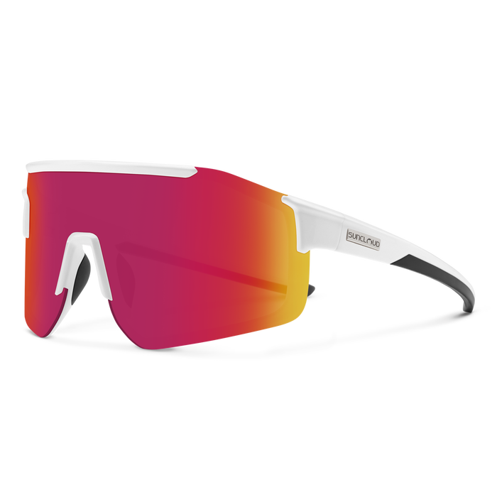 Suncloud Domain Sunglasses White/polarized Red White/plr red mr