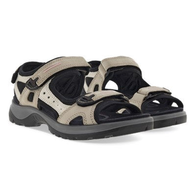 ECCO Women's Yucatan Sandal Black/Mole/Black / / M