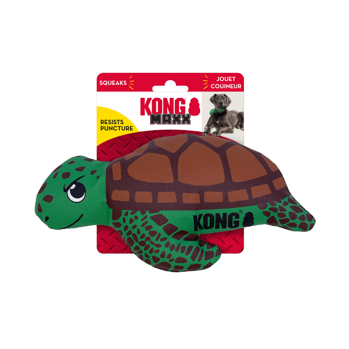Kong Maxx Friends Turtle Dog Toy - Large Turtle