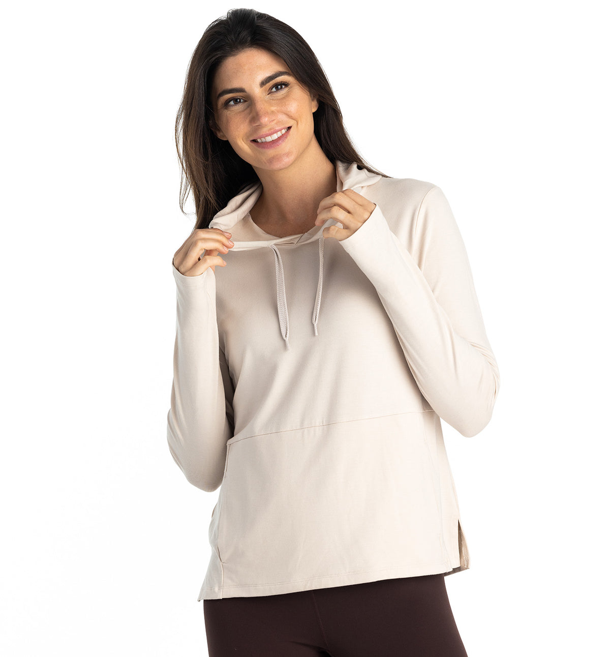 Free Fly Apparel Women's Bamboo Flex Hoodie - Stone Stone