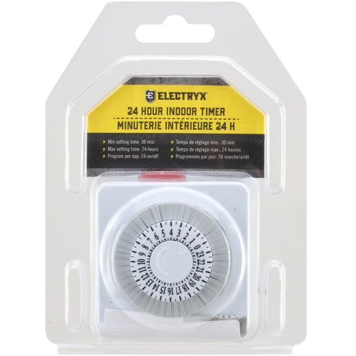 Electryx Mechanical 2-Prong Indoor Timer White