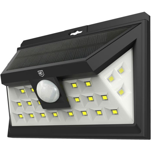 Electryx 200 Lumens Solar Powered LED Security Light - Black 200LM / Black