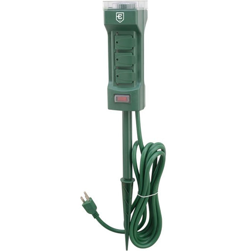 Electryx Mechanical 6-Outlet Power Stake Timer - Green Green