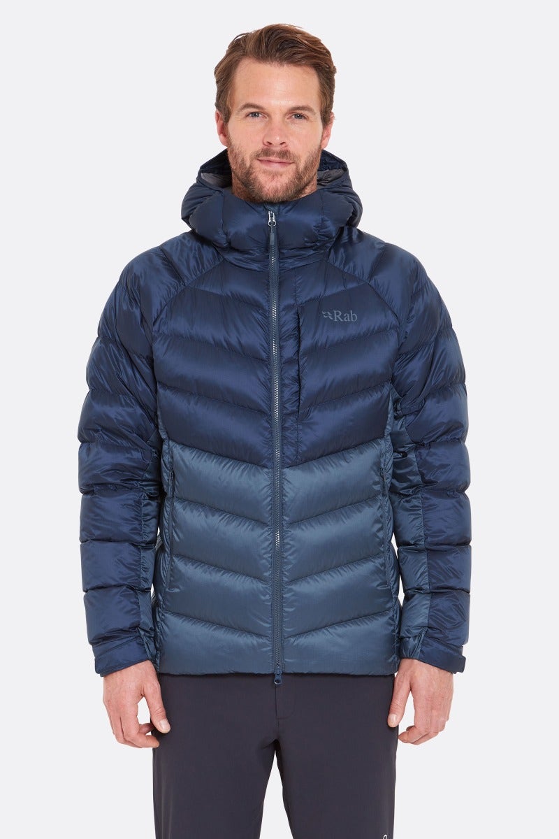 Rab Men's Glaceon Pro Down Jacket - Tempest Blue/Orion Blue Tempest Blue/Orion Blue