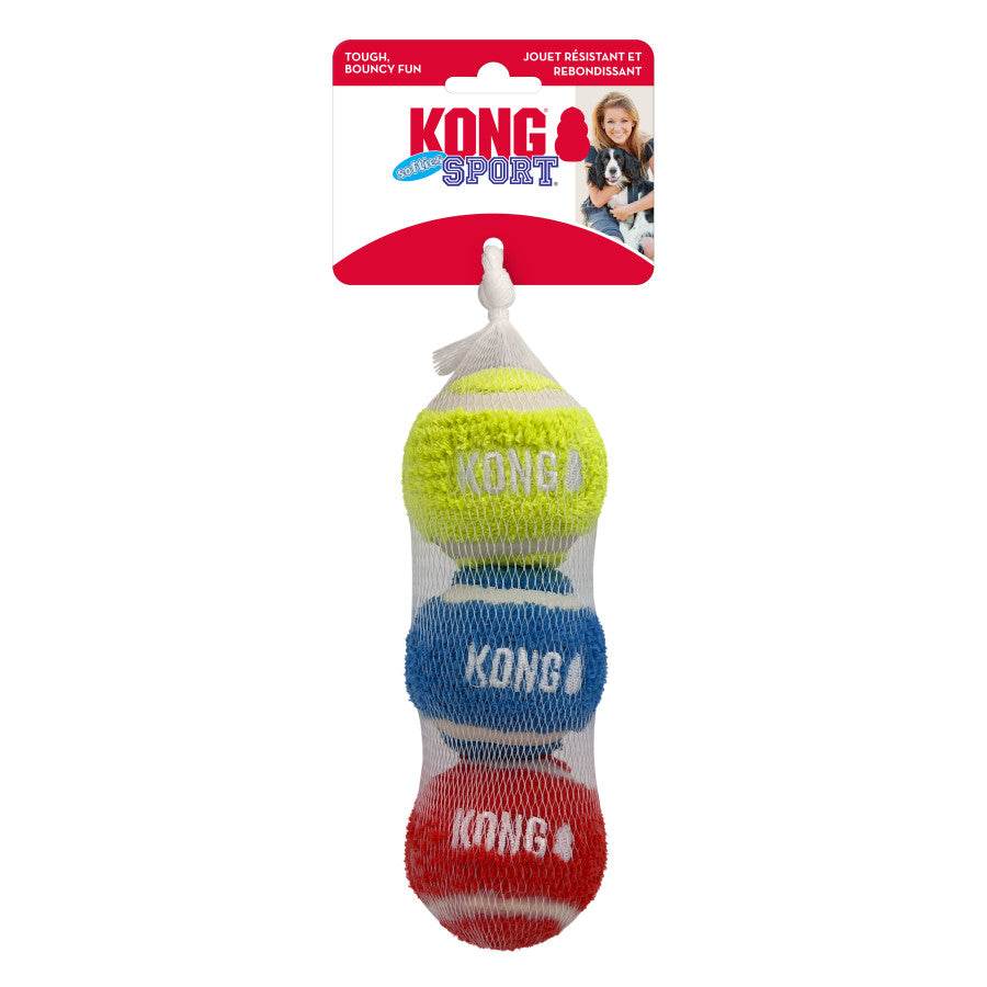 Kong Sport Softies Balls Dog Toy 3-Pack - Small / Medium Assorted / / 3-Pack