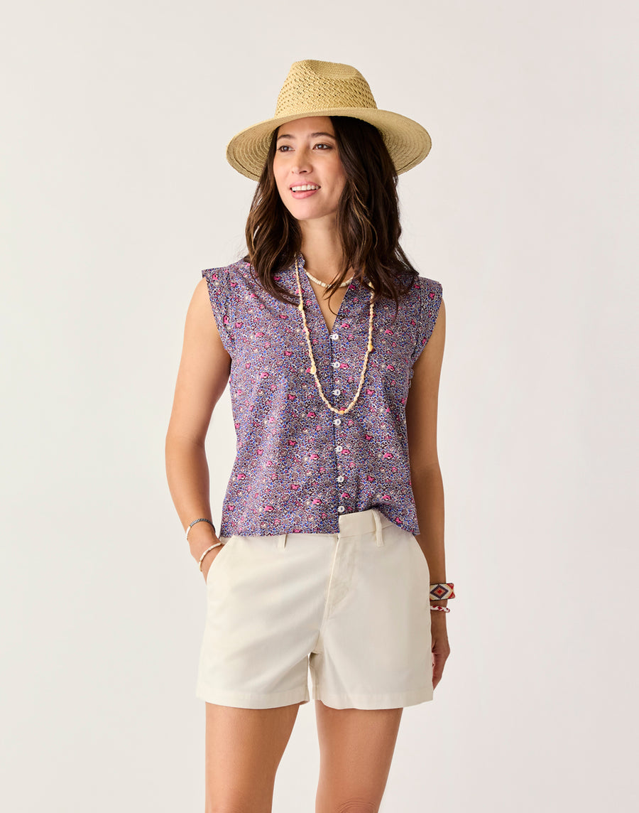 Carve Designs Reagan Top - Pink Garden Pink Garden