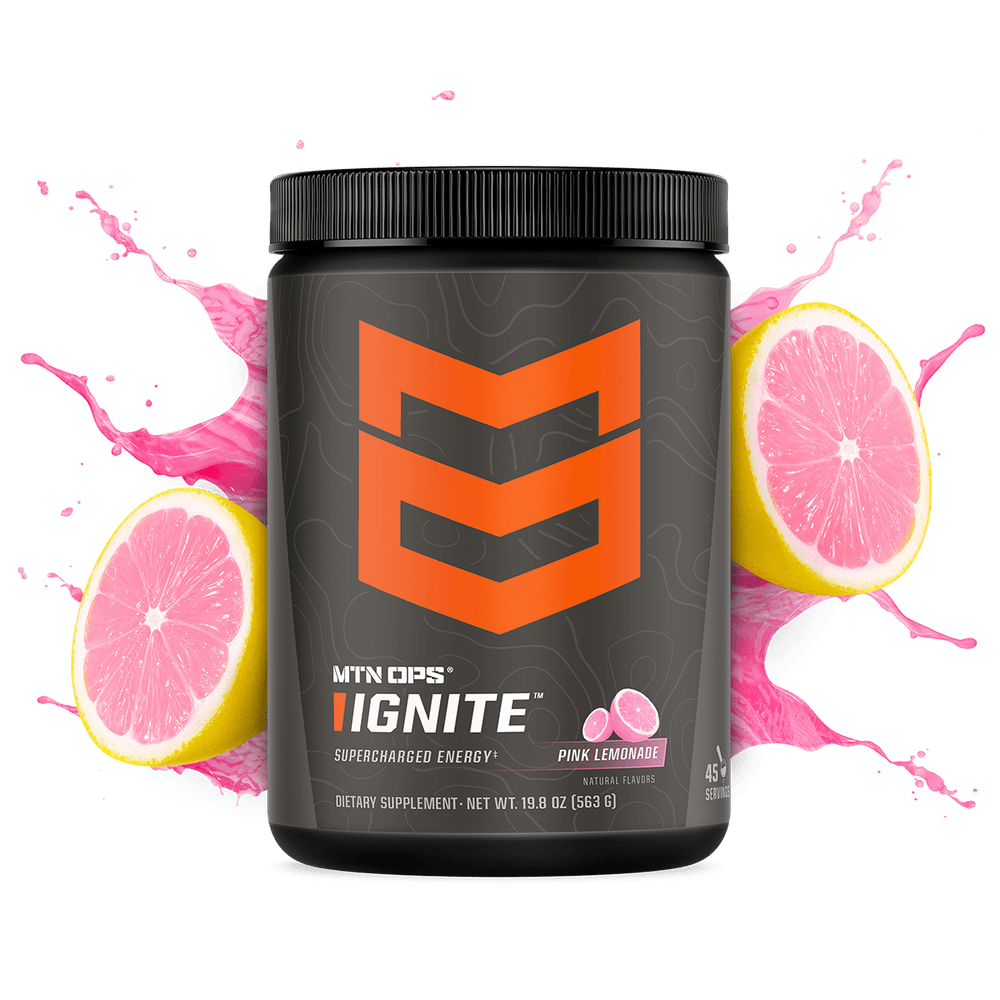 Mtn Ops Ignite Energy Powder Tub, Lemonade Lemonade