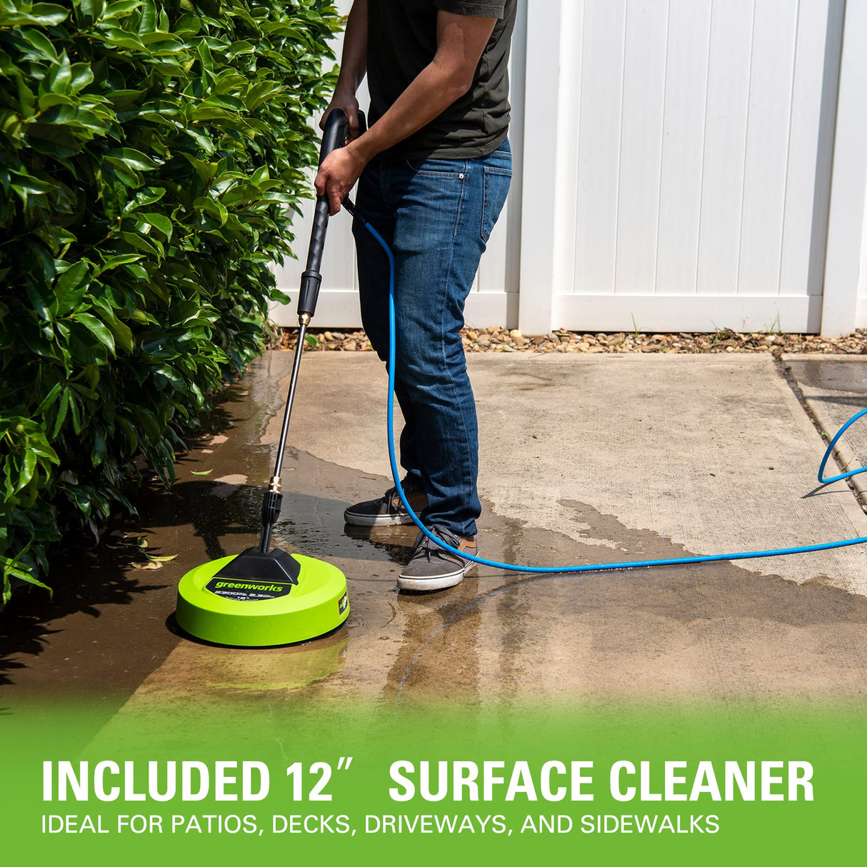 JAXOutdoorGearFarmandRanch 2000 PSI 1.2 GPM Electric Pressure Washer With Surface Cleaner and Foam Cannon