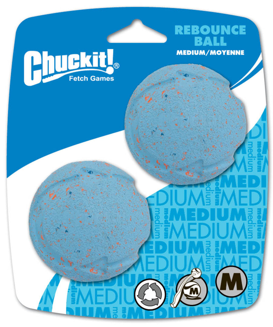 Chuckit! Rebounce Ball Dog Toy 2 Pack - Medium Assorted / / 2 Pack