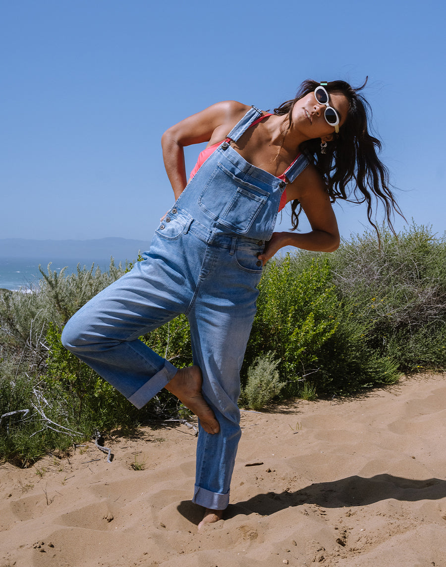 Carve Designs Jason Denim Overall - Blue Tide