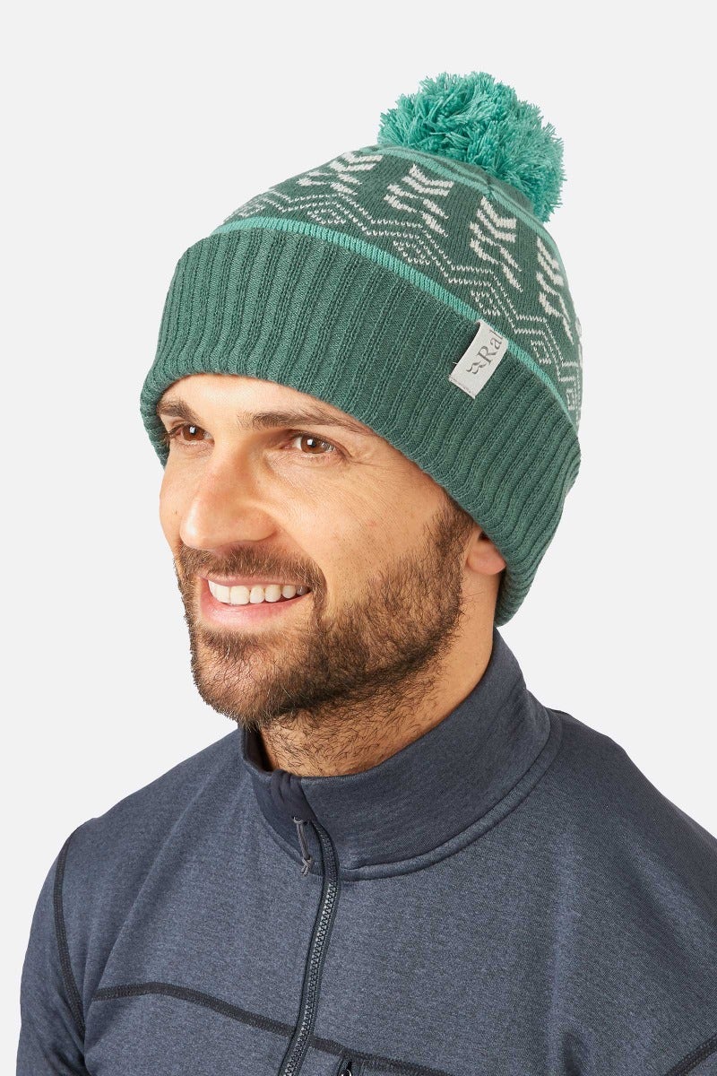 Rab Khroma Bobble Beanie - Green Slate/Glacier Blue Green Slate/Glacier Blue