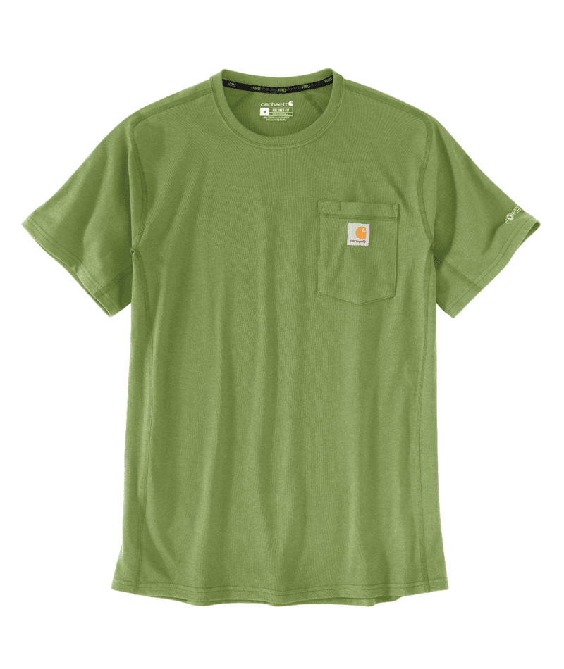 Carhartt Men's Force Relaxed Fit Short-Sleeve Pocket T-Shirt (Fall 2024) Switchgrass / / REG