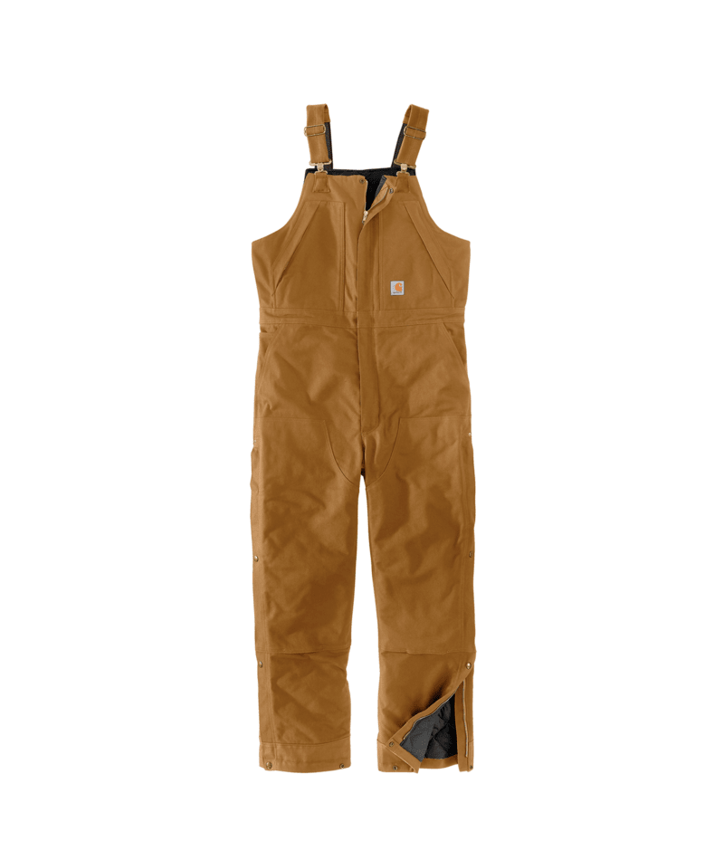 Loose Fit Firm Duck Insulated Biberall - 4 Extreme Warmth Rating - Carhartt Brown Carhartt Brown / / REG
